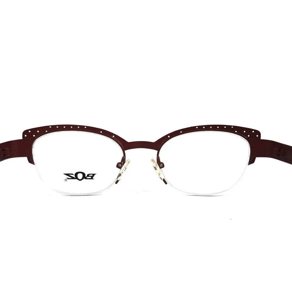 BOZ Eyeglasses Frames ZADIG 8090 Matte Brown Pink Fuchsia 49-19-135